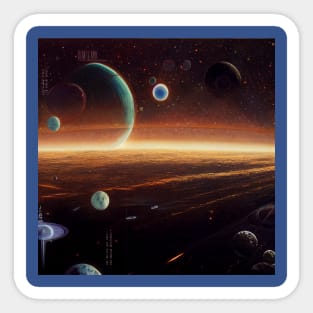 Interplanetary Spaceport Sticker